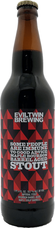 Evil Twin Some People Are Immune To Good Advice Maple Bourbon Barrel Aged Imperial Maple Stout - Speciaalbier Expert