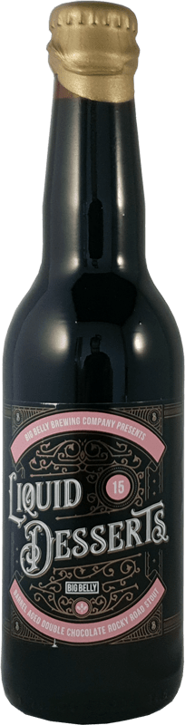 Big Belly Brewing Co. Liquid Desserts 15 - Barrel Aged Double Chocolate Rocky Road Stout - Speciaalbier Expert